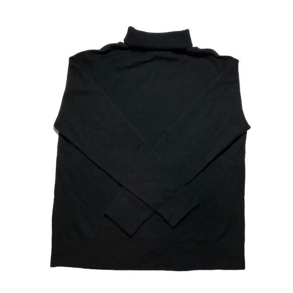 Quince Women’s Black Mongolian Cashmere Turtleneck Sweater Sz L Large - Picture 5 of 5